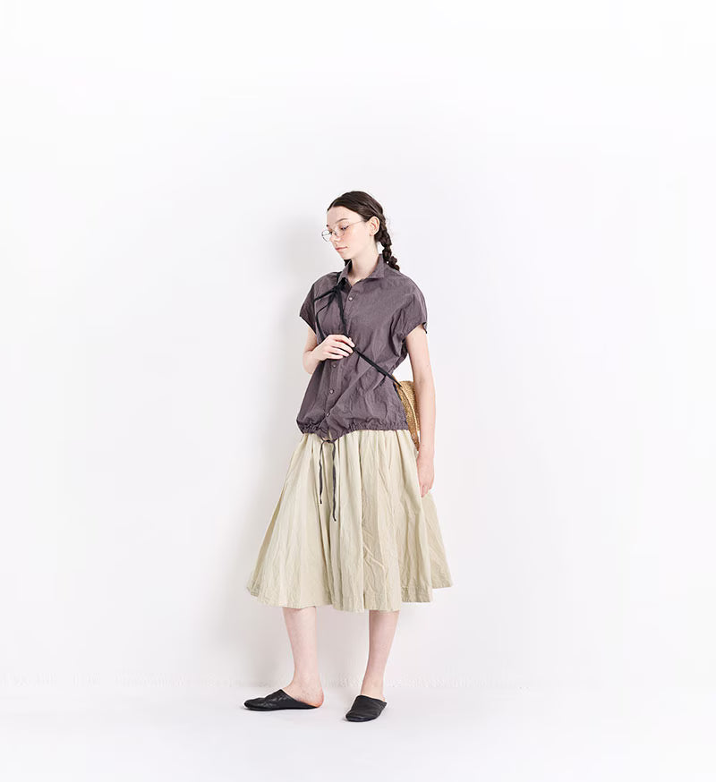 Veritecoeur Cotton Skirt - Beige