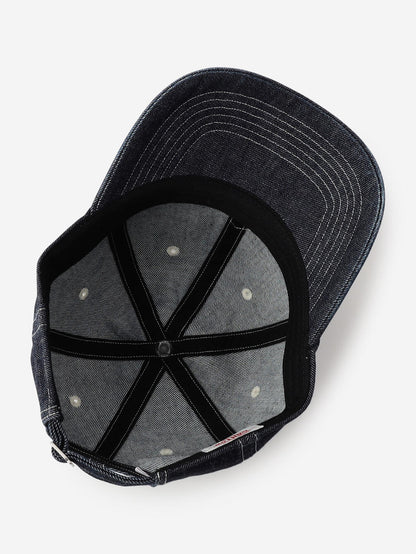 Danton 6-Panel Logo Unisex Denim Baseball Cap- Dark Indigo