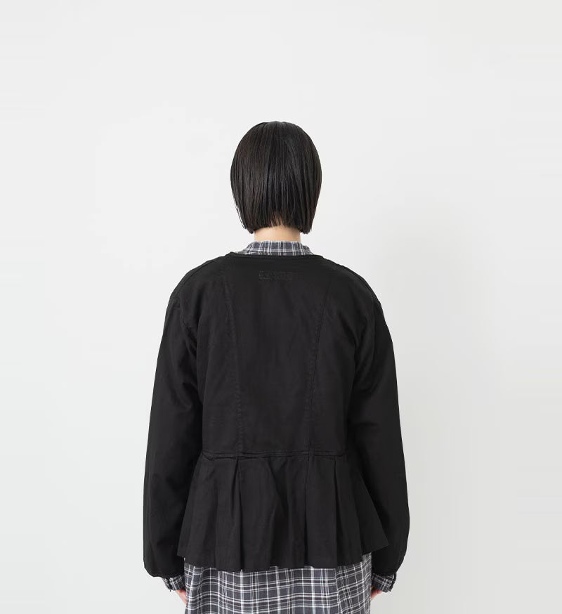 Veritecoeur Back Pleated Jacket - Black