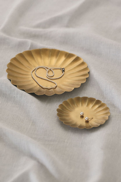 Fog Linen Work Brass Round Pedal Plate - S