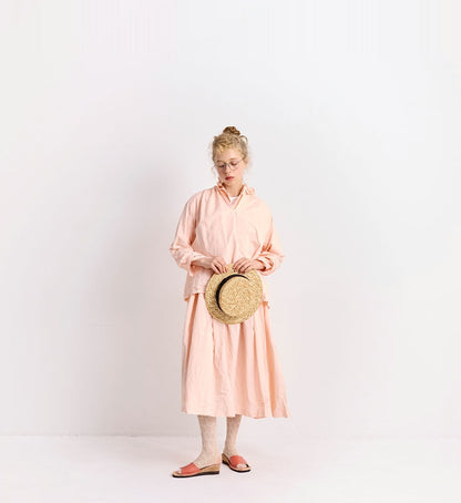 [Arriving Next Monday] Veritecoeur Blouse - Salmon Pink (One Size Fits All)