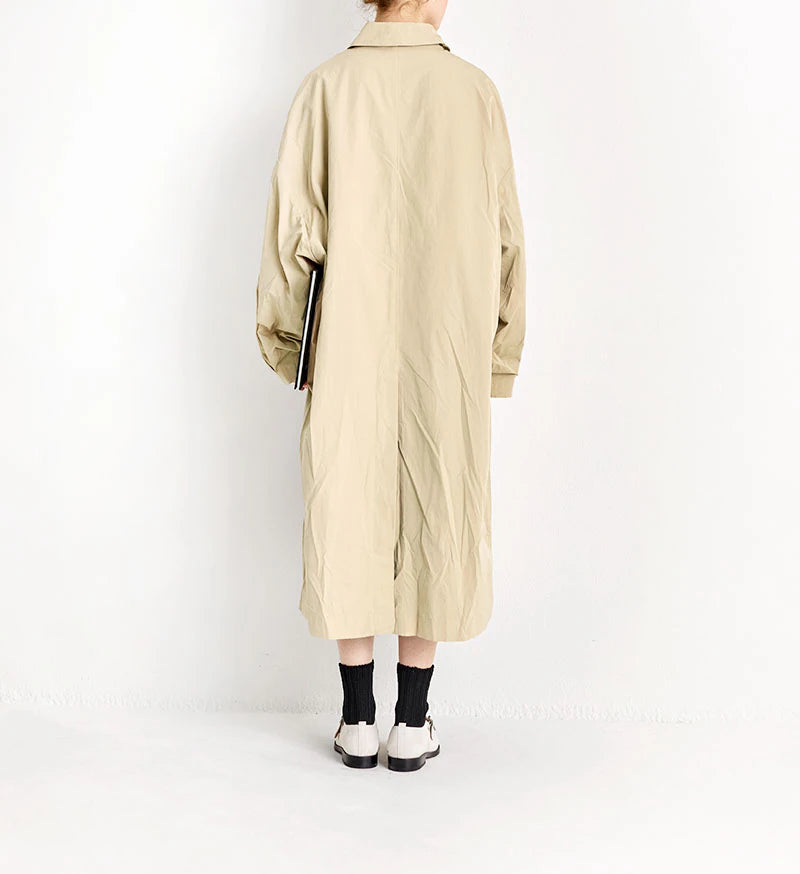 Veritecoeur Taffeta Coat - Beige