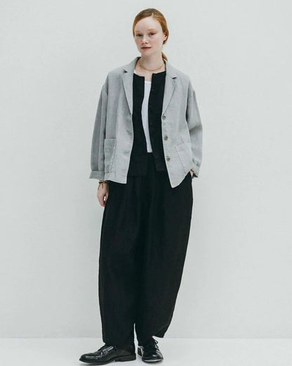 Fog Linen Work Quinn Cocoon Pants - Black