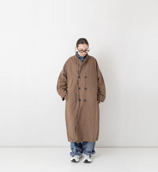 Veritecoeur Double Breasted Coat 2880 A- Khaki Brown