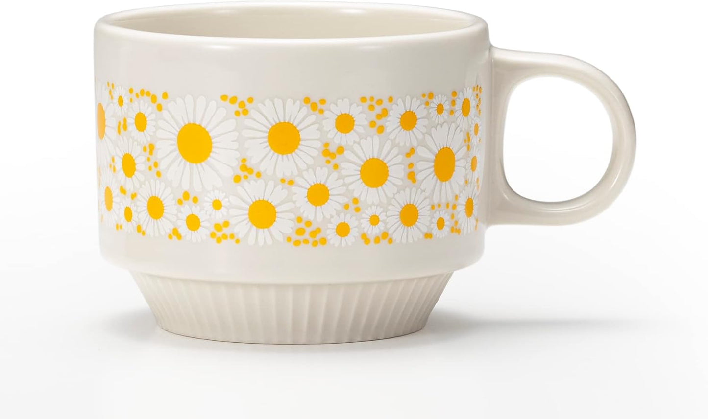 Aderia Retro Pattern Wide Mug - Cosmos