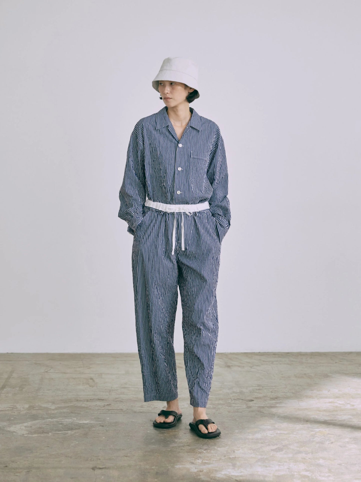 [Arriving Soon] Nicholson & Nicholson Rito-CC Pants - Navy Stripe