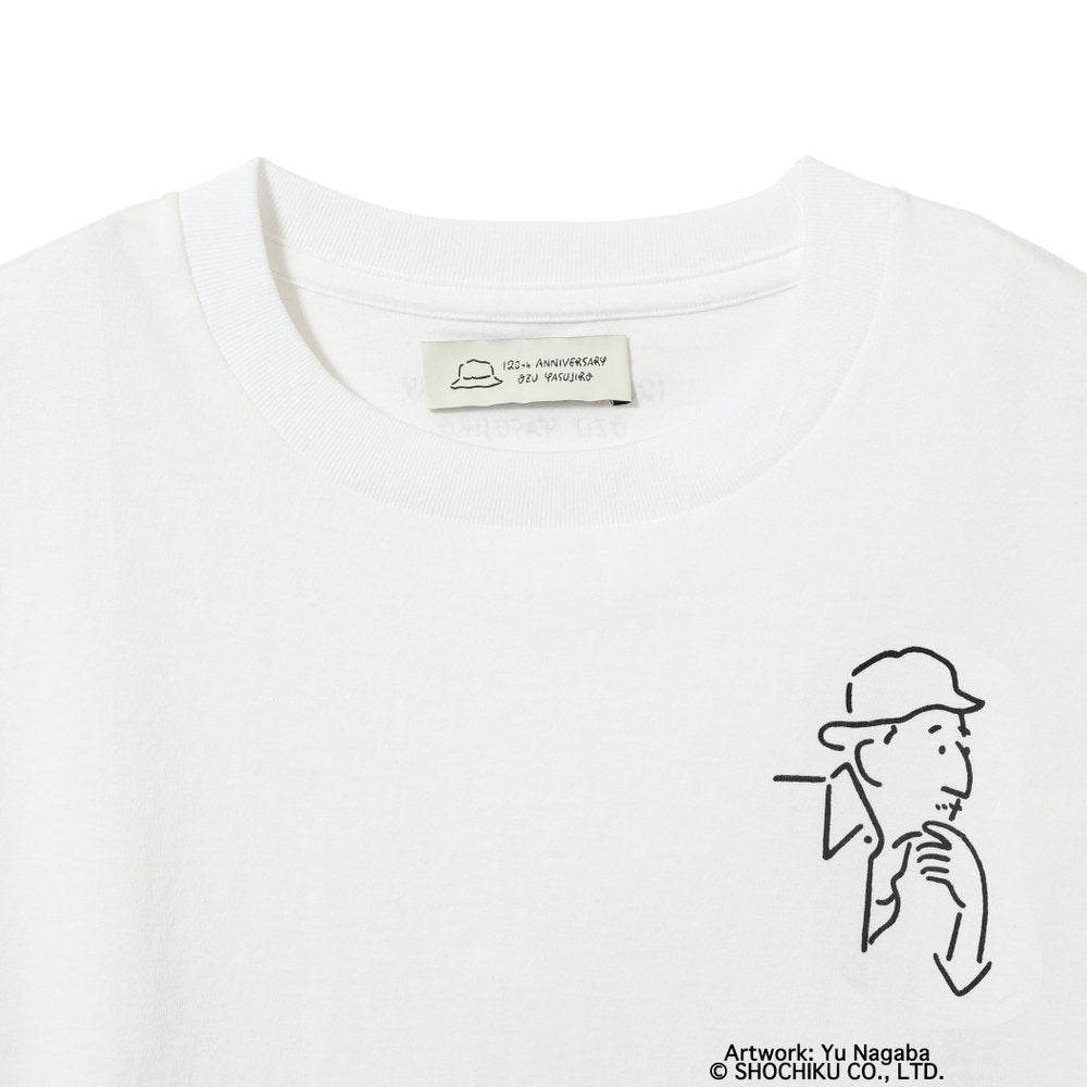 Ozu Yasujiro X BEAMS Japan T-shirt - 120th Anniversary (White)