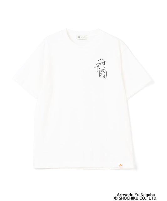 Ozu Yasujiro 小津安二郎 X BEAMS Japan T-shirt - 120th Anniversary (White)