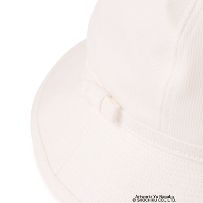 Ozu Yasujiro X BEAMS Japan Bucket Hat - White