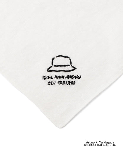 Ozu Yasujiro 小津安二郎 X BEAMS Japan Embroidered Handkerchief