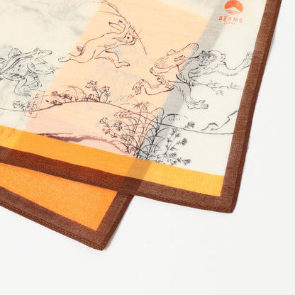 Beams Japan Chojugiga Handkerchief