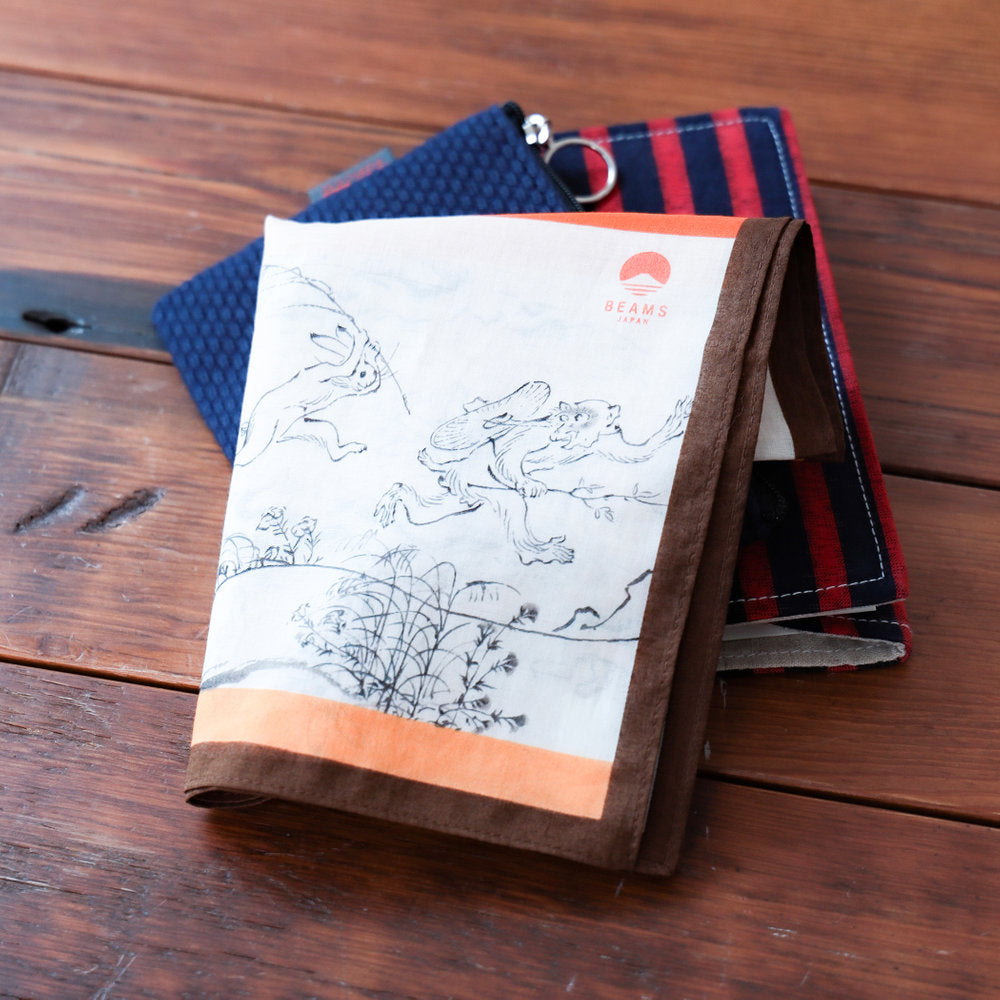 Beams Japan Chojugiga Handkerchief