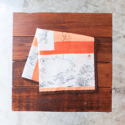 Beams Japan Chojugiga Handkerchief