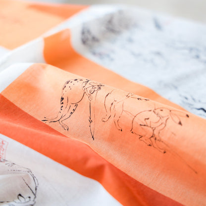 Beams Japan Chojugiga Handkerchief