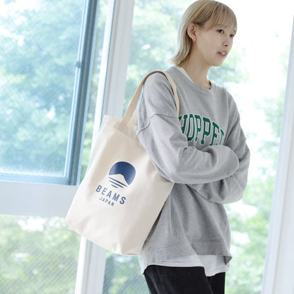 EVERGREEN WORKS X BEAMS Japan Tote Bag (White X Indigo)