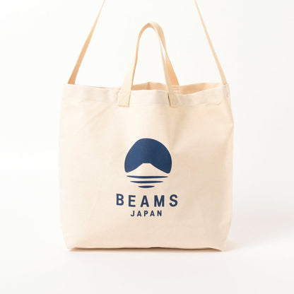 BEAMS Japan Cross Body Bag (White x Indigo)