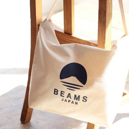 BEAMS Japan Cross Body Bag (White x Indigo)