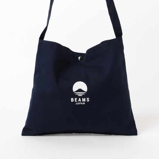 BEAMS Japan Shoulder Bag - Navy x White