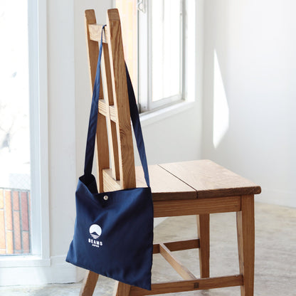 BEAMS Japan Shoulder Bag - Navy x White