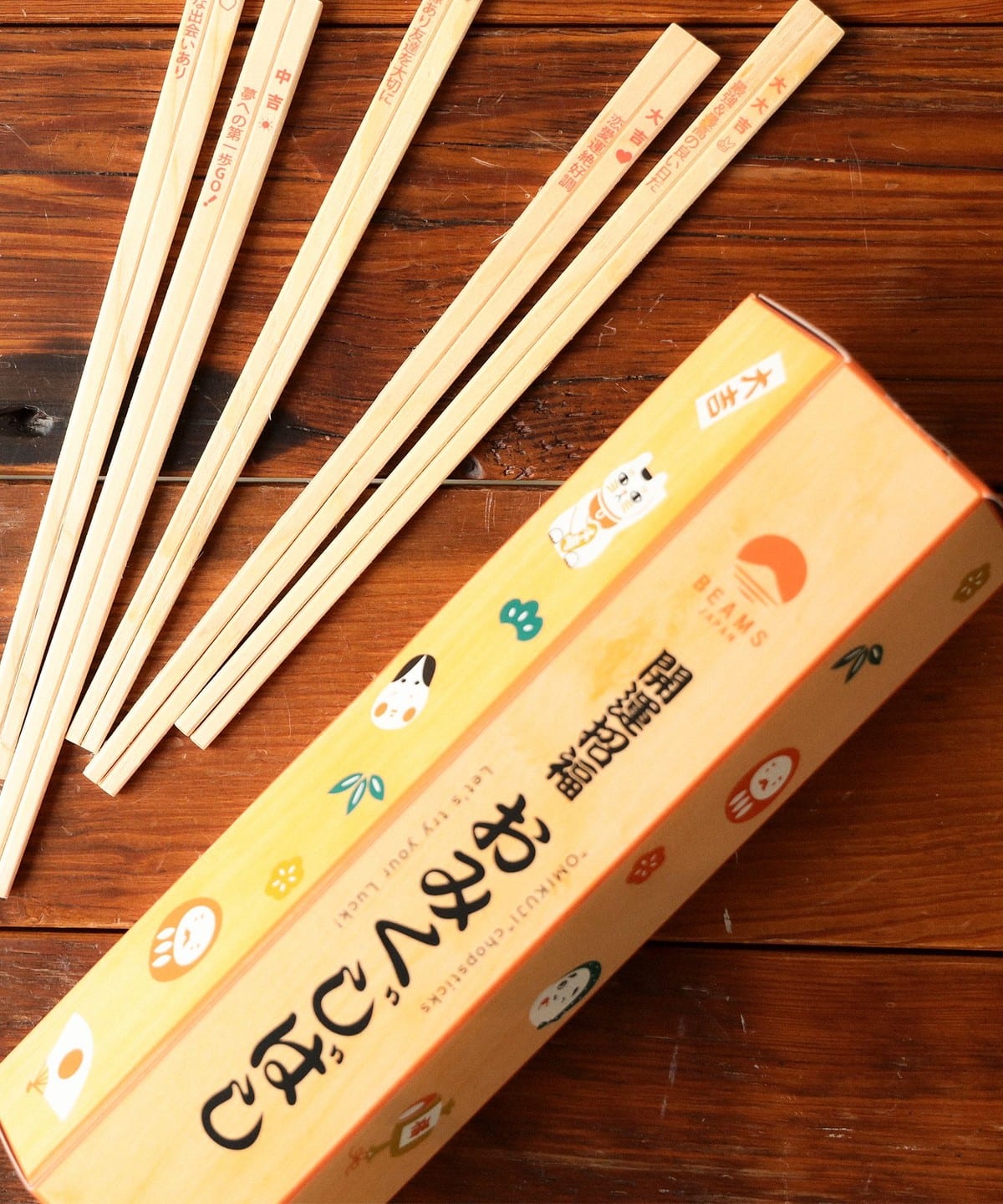 Beams Japan Omikuji Chopsticks (25 pairs/Disposable)