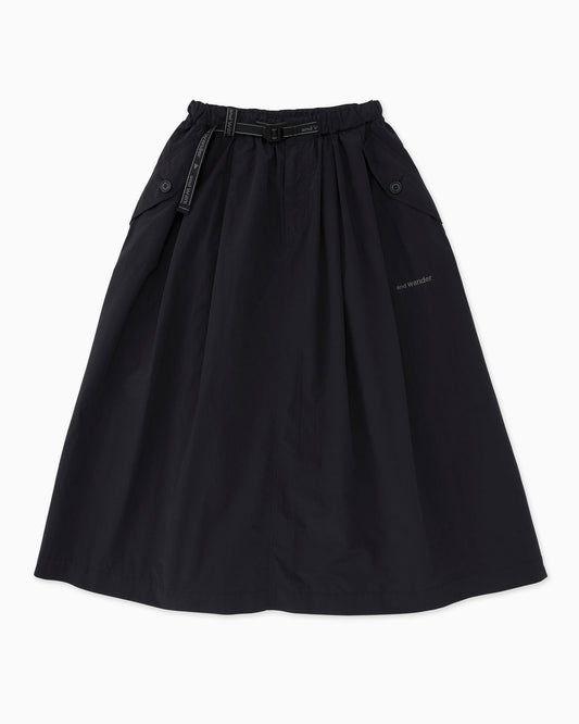 And Wander Oversized Cargo Skirt - Black