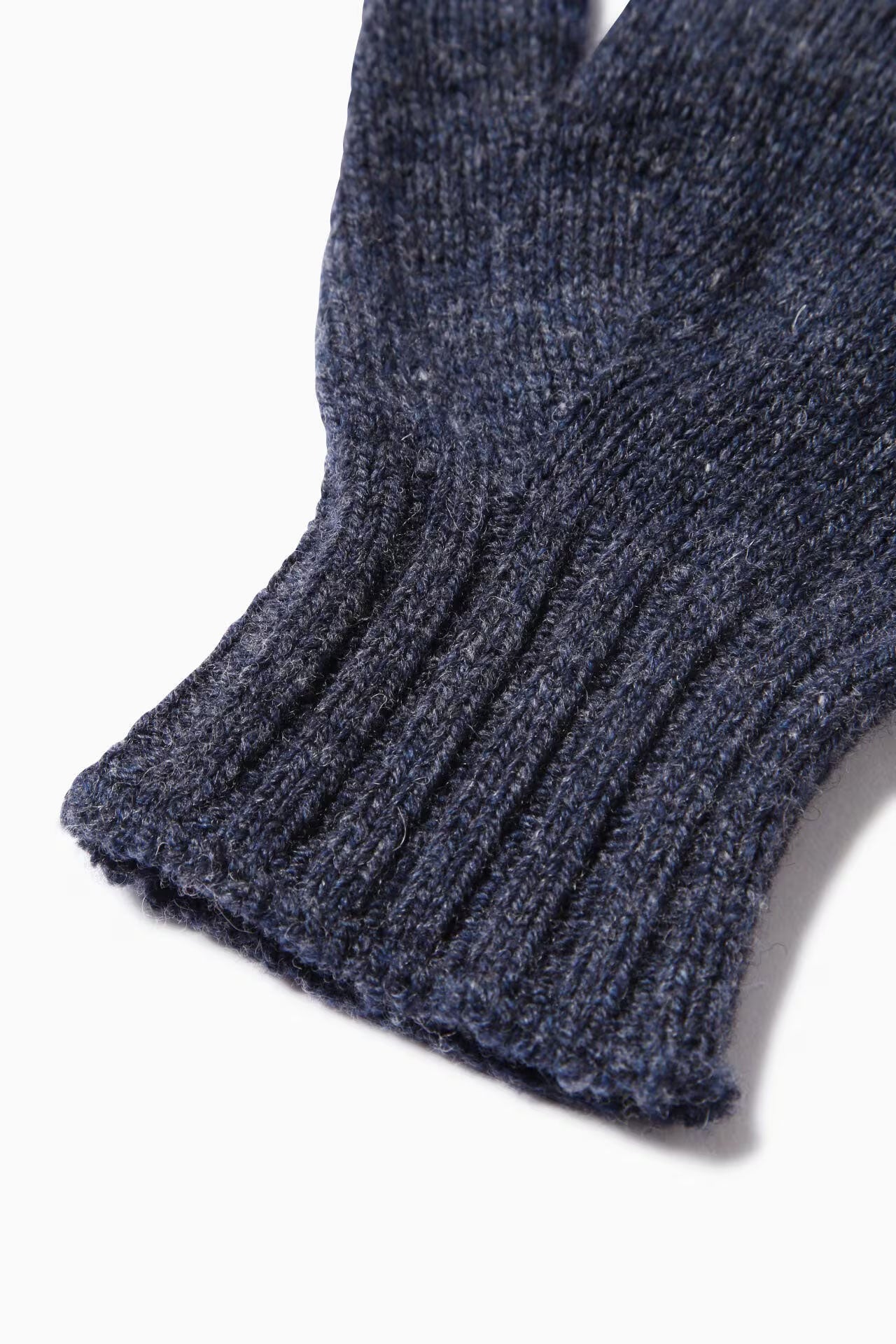 And Wander Wool Knit Gloves - Navy