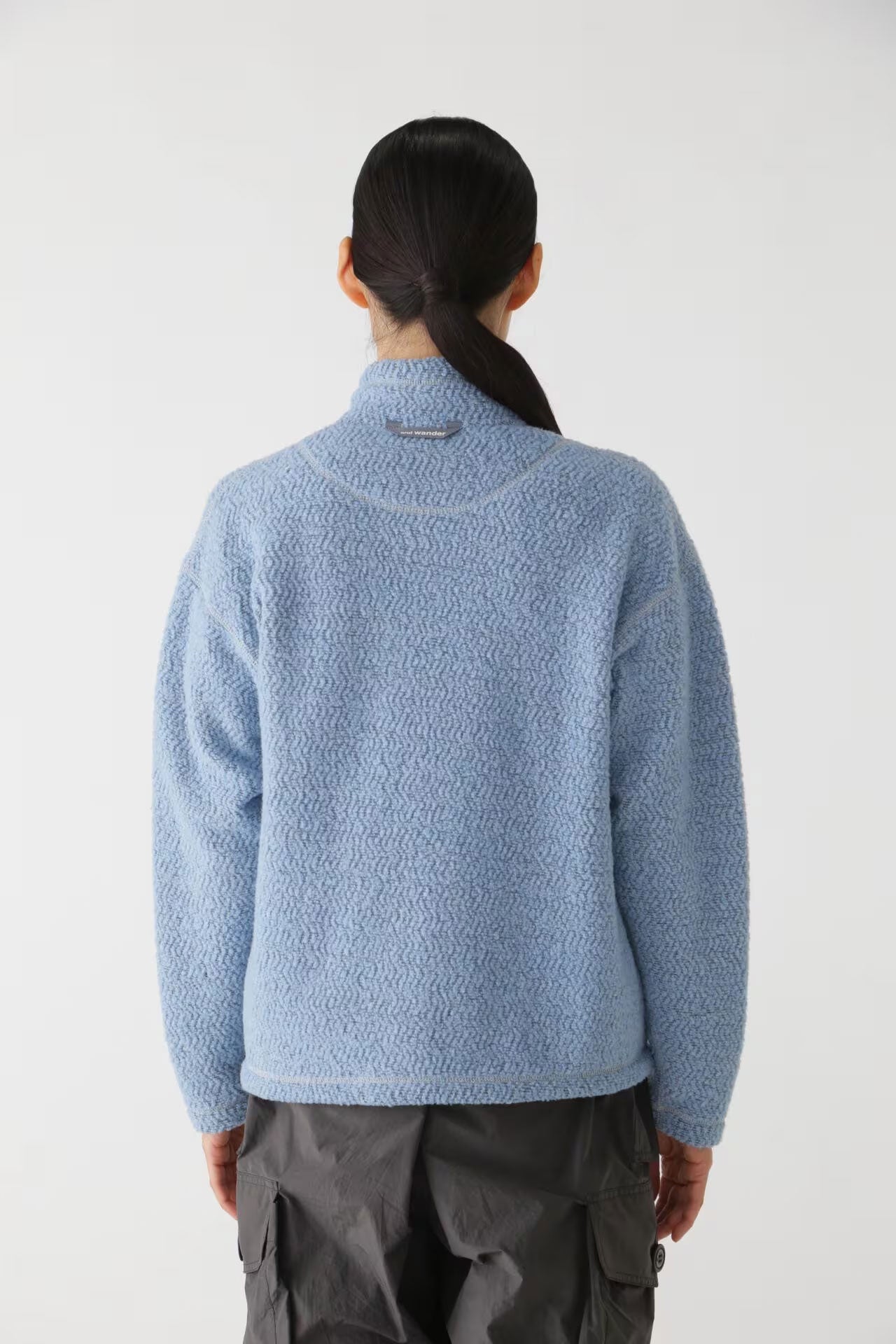 And Wander Woman's Wool Zip Sweater - Blue