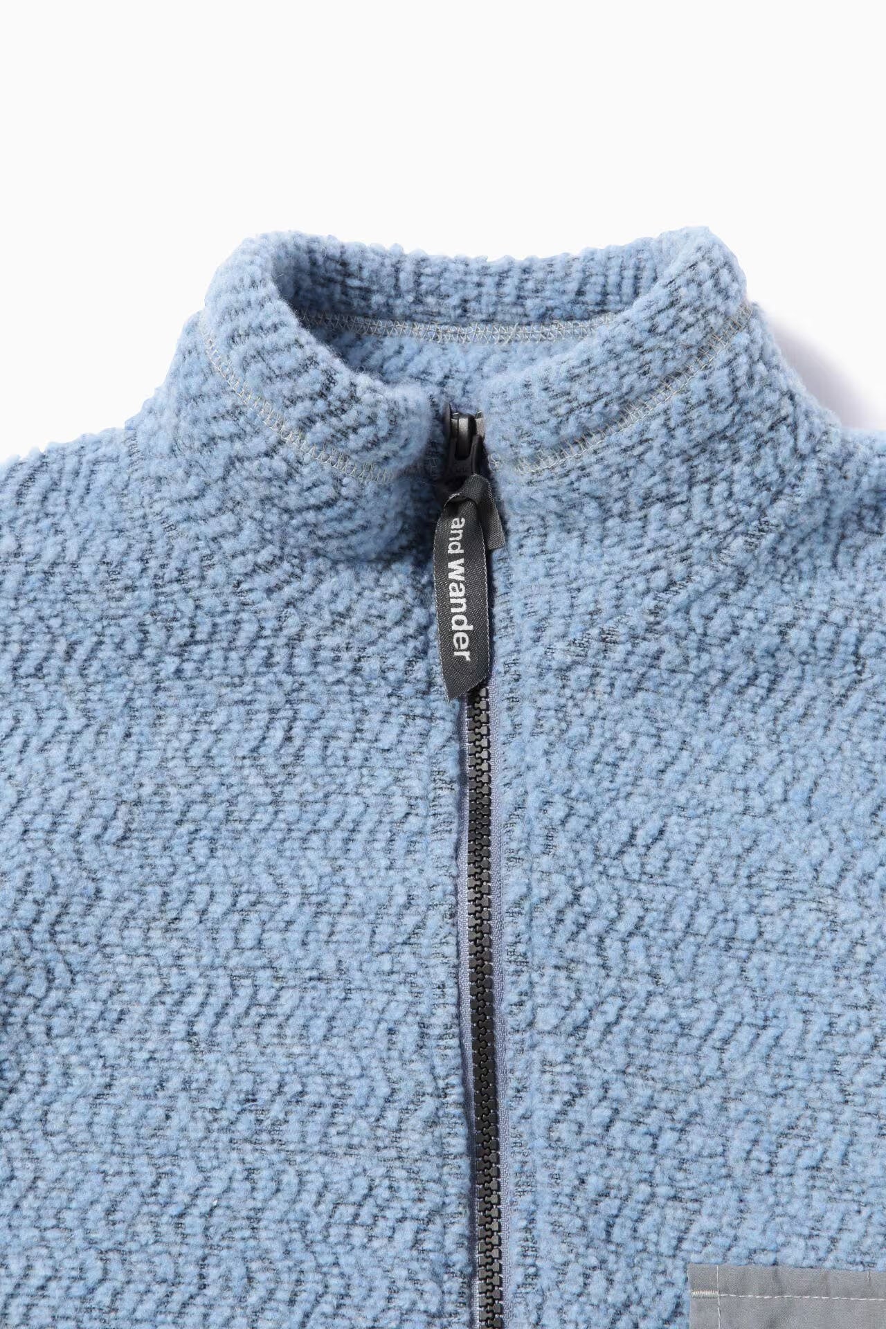 And Wander Woman's Wool Zip Sweater - Blue