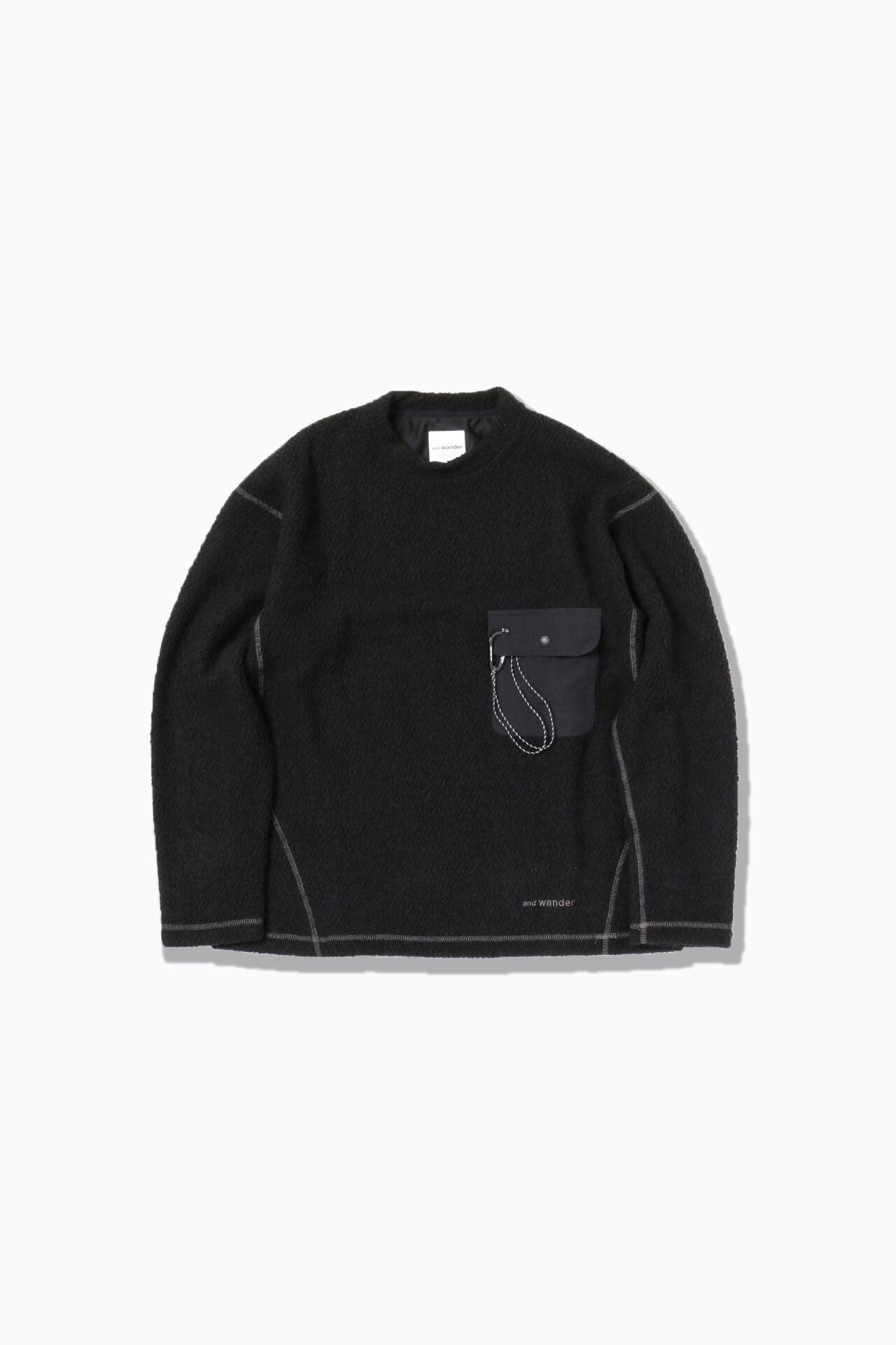 And Wander Woman's Wool Crew Neck - Black