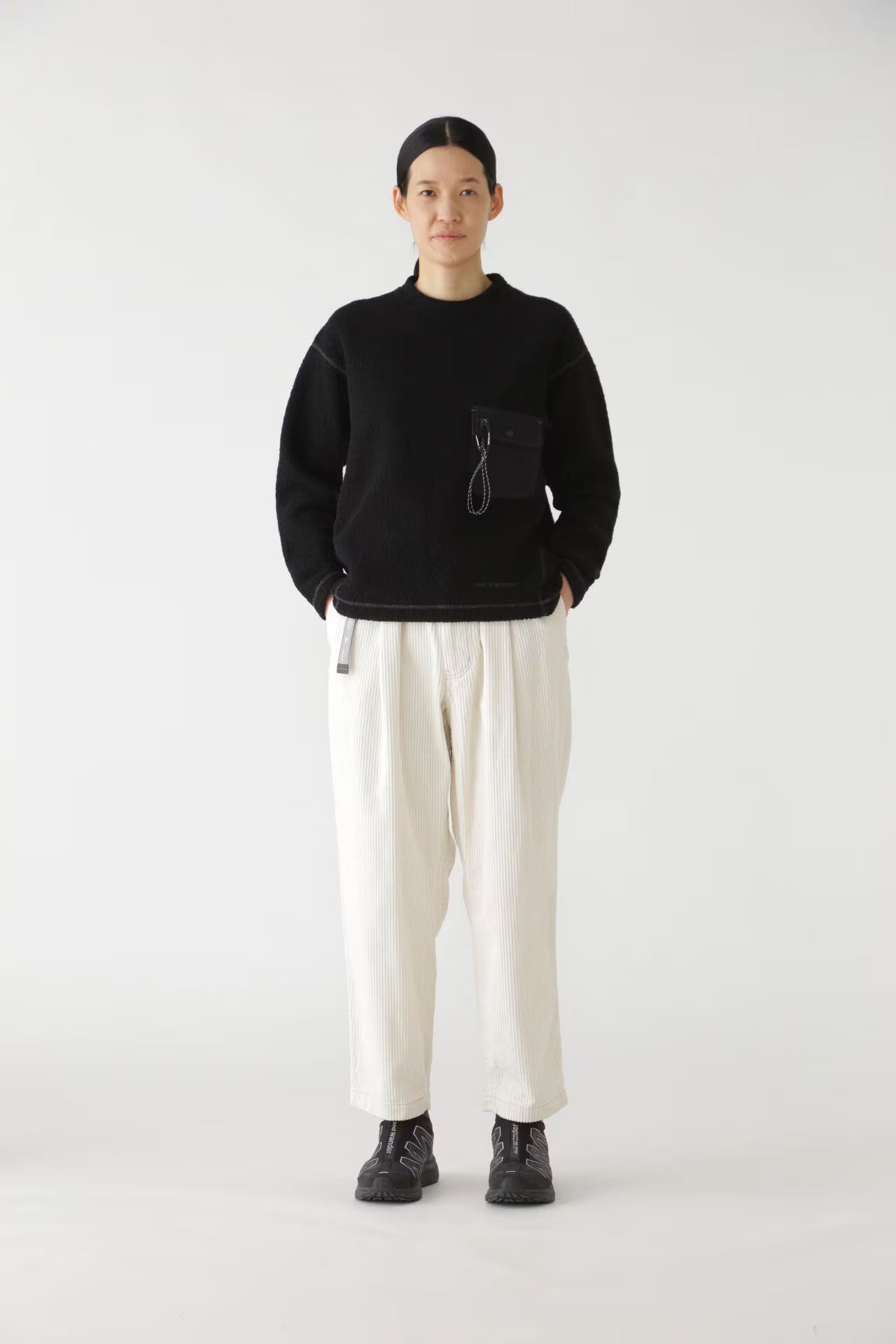 And Wander Woman's Wool Crew Neck - Black