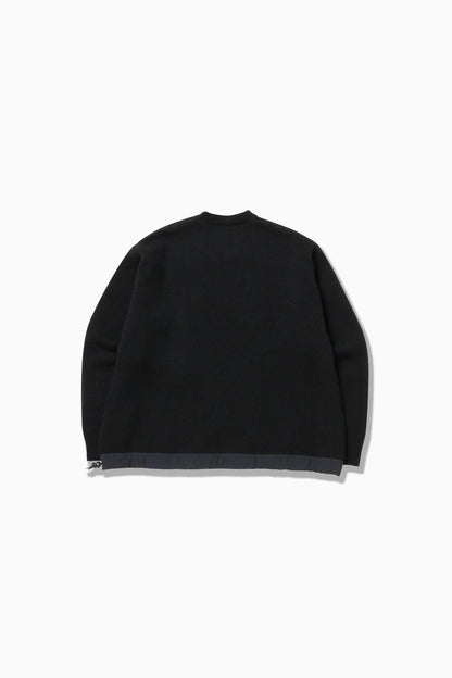 And Wander Unisex Shetland Wool Sweater - Black