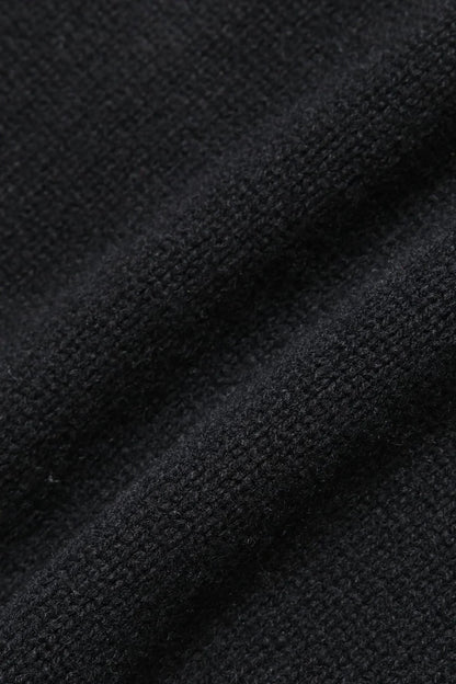 And Wander Unisex Shetland Wool Cardigan - Black