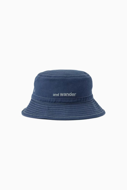 And Wander Bucket Hat - Cotton Twill Blue