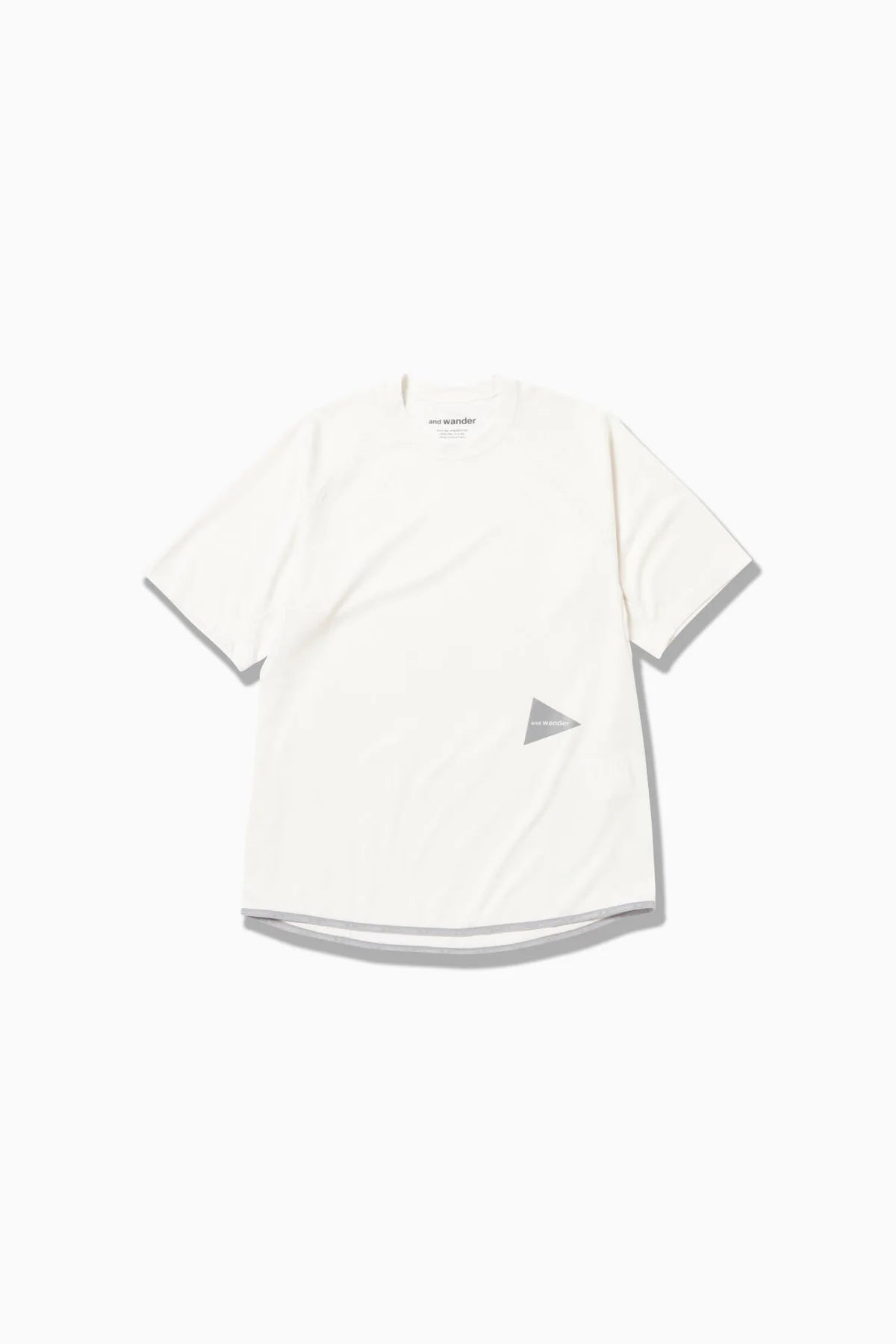And Wander Dry Jersey Raglan T-Shirt - White