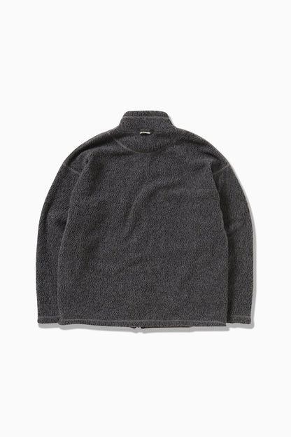 And Wander Unisex Re Wool Zip Jacket - Charcoal