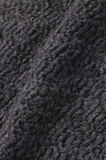 And Wander Unisex Re Wool Zip Jacket - Charcoal