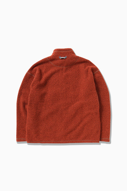 And Wander Unisex Re Wool Zip Jacket - Red