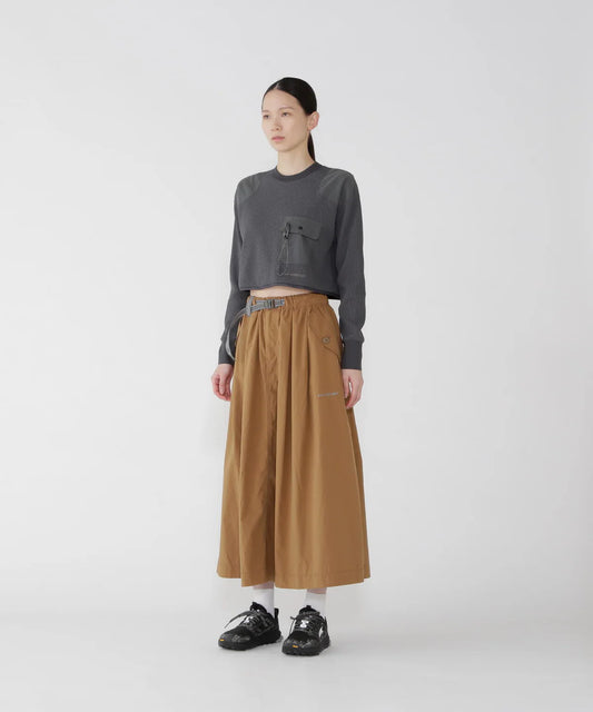 And Wander Oversized Cargo Skirt - Light Brown