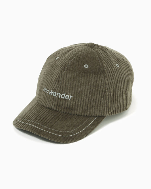And Wander Corduroy Cap - Khaki