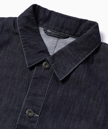And Wander Dry Easy Denim Cropped Shirt