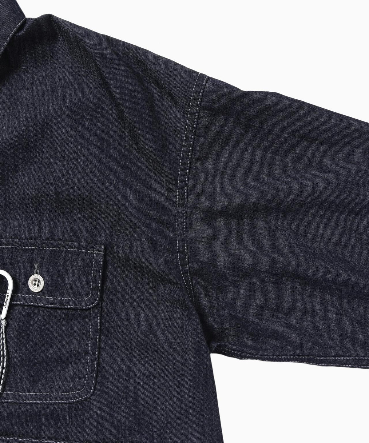 And Wander Dry Easy Denim Cropped Shirt