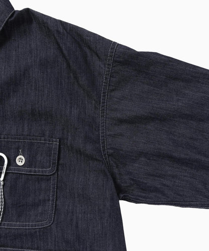 And Wander Dry Easy Denim Cropped Shirt