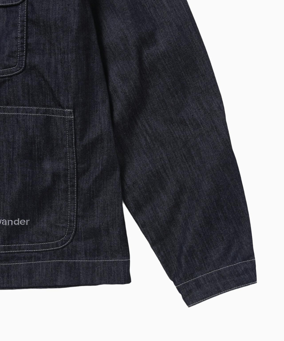 And Wander Dry Easy Denim Cropped Shirt