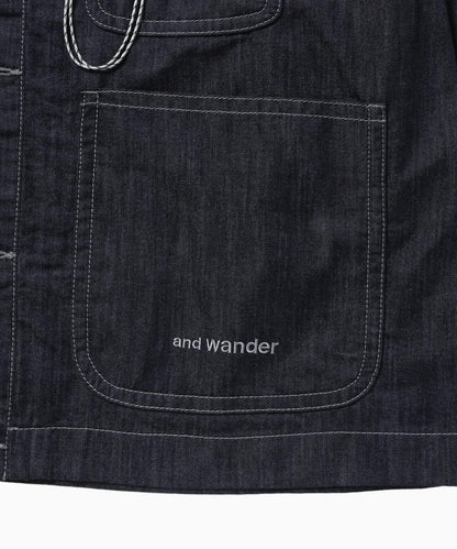 And Wander Dry Easy Denim Cropped Shirt