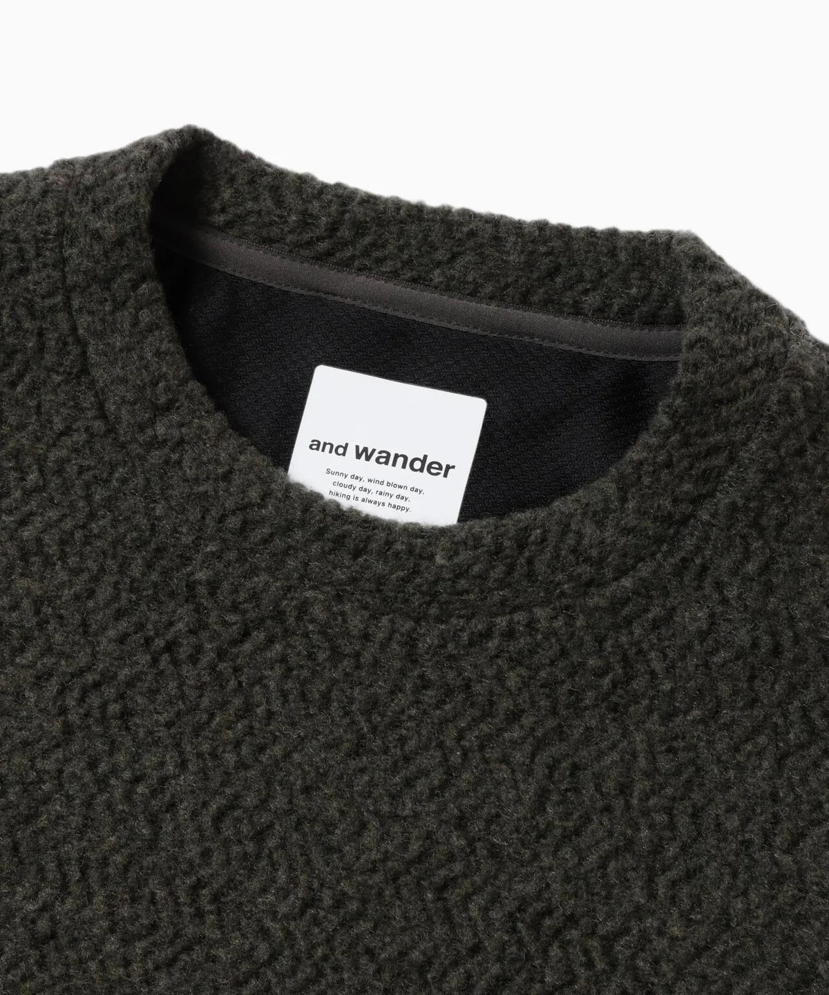 And Wander Women's Re Wool Crew Neck - Khaki