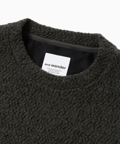 And Wander Women's Re Wool Crew Neck - Khaki