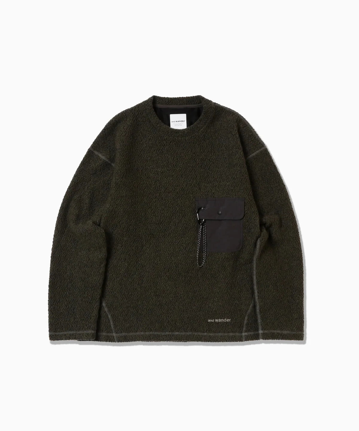 And Wander Women's Re Wool Crew Neck - Khaki