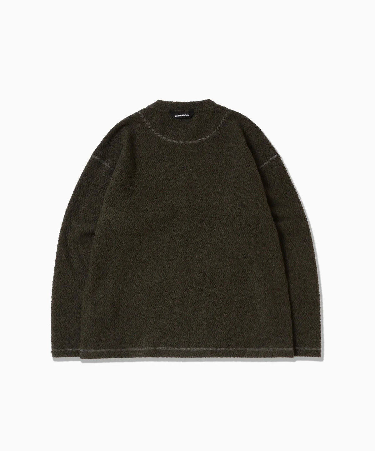 And Wander Women's Re Wool Crew Neck - Khaki