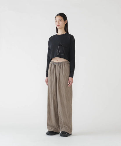 And Wander Women's PE Waffle Short-length Tee - Gray
