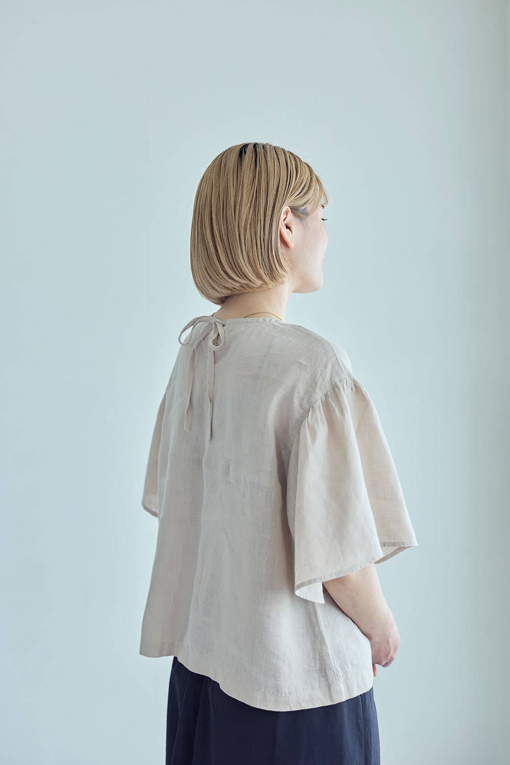 Fog Linen Work Connie Top Ivoire